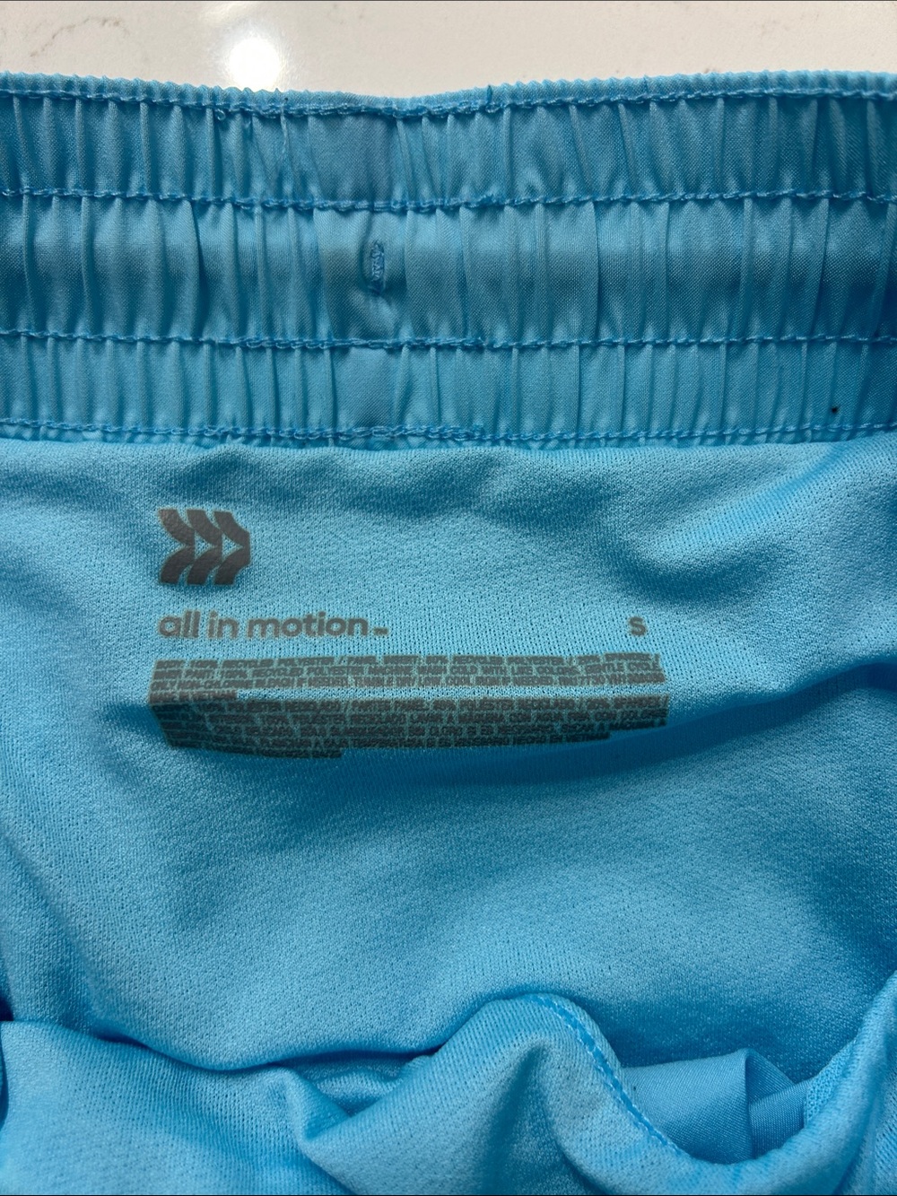 All in Motion Light Blue Running Shorts View 6